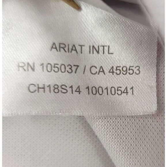 Ariat Pro Series Big Kids White Long-Sleeve Show Shirt Snap Medium (callout) - Picture 6 of 12